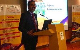 Delegation Leader from Indian state Gujarat at the roadshow in Singapore (3)